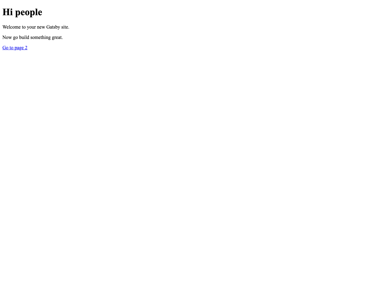 Gatsby Starter Tachyons screenshot